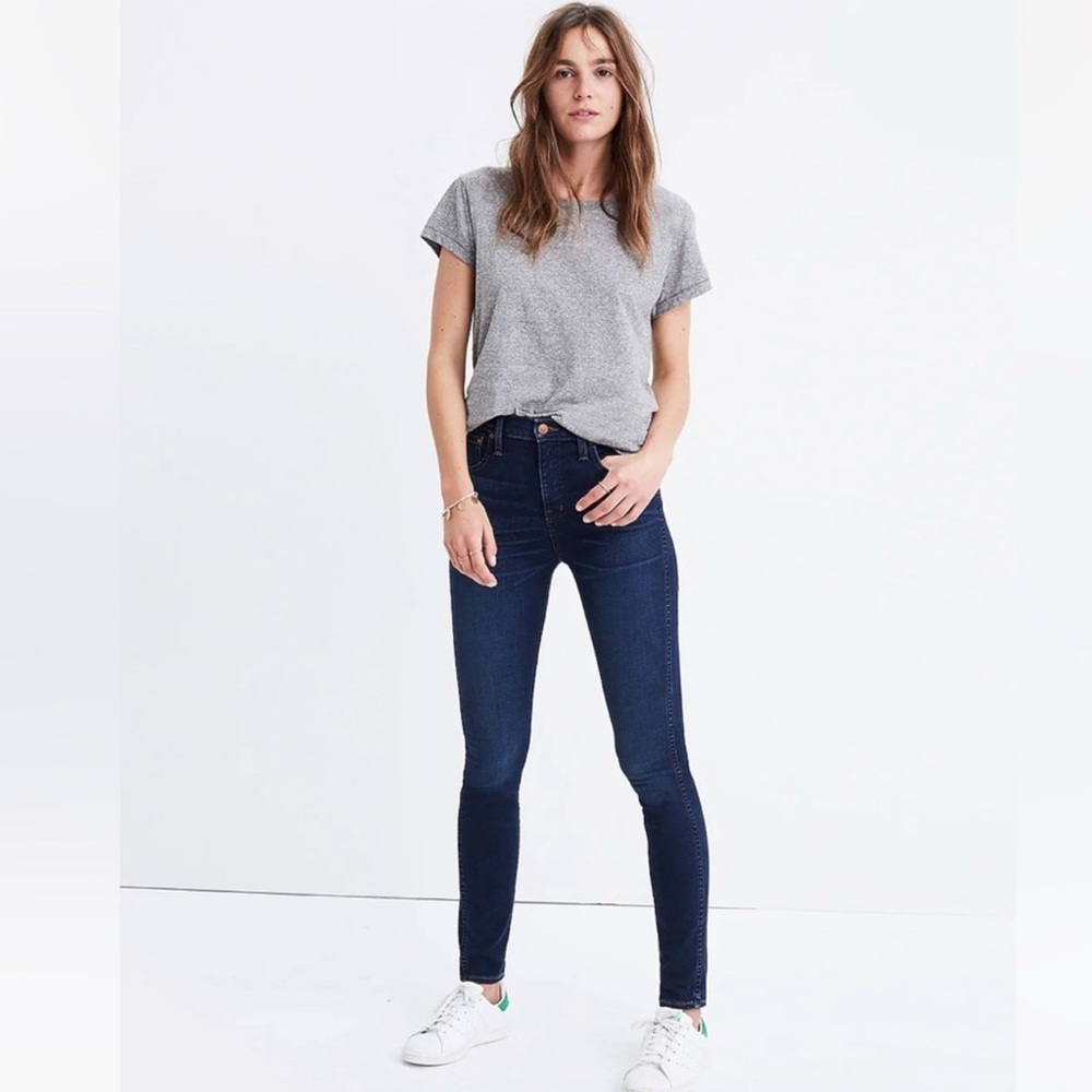Madewell 10 High-Rise Skinny Jeans Dark Indigo Wash H2245 Size 28